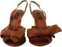 Dolce & Gabbana Brown Leather Ankle Strap Heels Sandals Shoes Brown Dames - Thumbnail 6