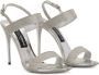 Dolce & Gabbana Kim 'Keira' Kristal Hak Sandalen Gray Dames - Thumbnail 2