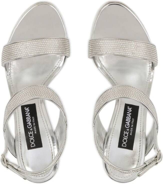 Dolce & Gabbana Sandalen met hoge hakken Grijs Dames