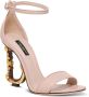 Dolce & Gabbana Hoge hakken leren sandalen Pink Dames - Thumbnail 2