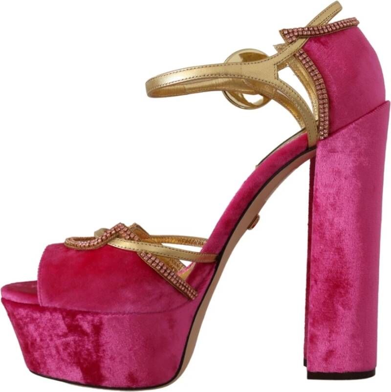 Dolce & Gabbana Sandalen met hoge hakken Roze Dames