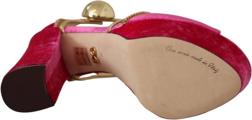 Dolce & Gabbana Sandalen met hoge hakken Roze Dames