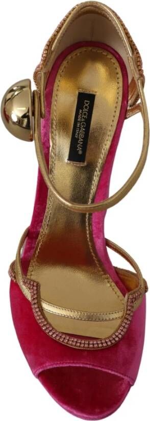 Dolce & Gabbana Sandalen met hoge hakken Roze Dames