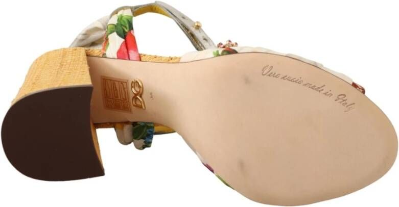 Dolce & Gabbana Sandalen met hoge hakken Wit Dames