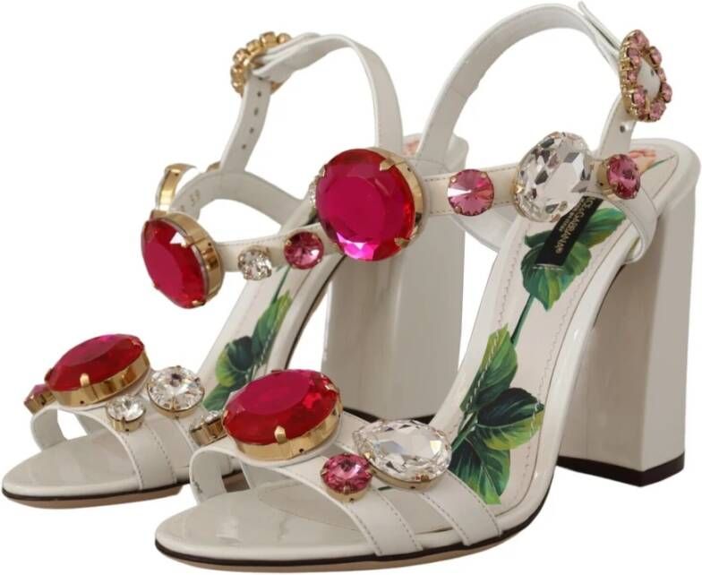 Dolce & Gabbana Sandalen met hoge hakken Wit Dames