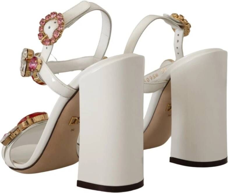 Dolce & Gabbana Sandalen met hoge hakken Wit Dames