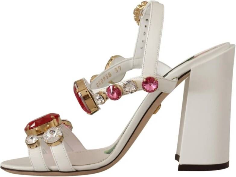 Dolce & Gabbana Sandalen met hoge hakken Wit Dames