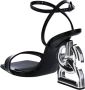 Dolce&Gabbana Pumps & high heels Sandals With Decorative Heel in zwart - Thumbnail 9