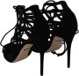 Dolce & Gabbana Zwarte Suède Gladiator Stiletto Sandalen Black Dames - Thumbnail 6
