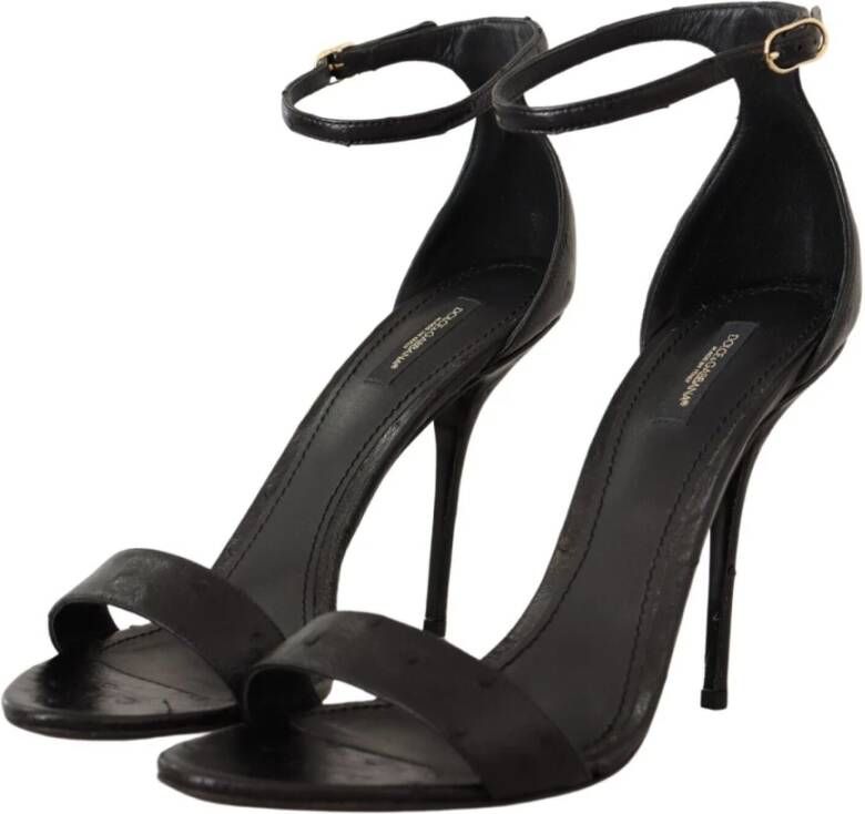 Dolce & Gabbana Sandalen met hoge hakken Zwart Dames