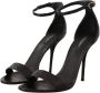 Dolce & Gabbana Zwarte Struisvogel Enkelband Hakken Sandalen Black Dames - Thumbnail 2