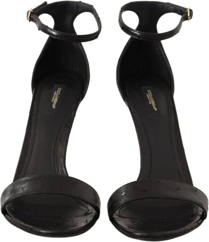 Dolce & Gabbana Sandalen met hoge hakken Zwart Dames