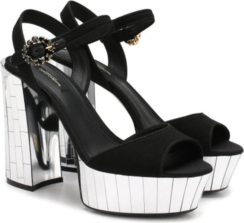 Dolce & Gabbana Sandalen met hoge hakken Zwart Dames