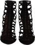 Dolce & Gabbana Zwarte Leren Hakken Sandalen met Rits Black Dames - Thumbnail 2