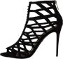 Dolce & Gabbana Zwarte Leren Hakken Sandalen met Rits Black Dames - Thumbnail 5