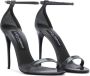 Dolce & Gabbana Keira Line Glanzende Leren Sandalen Gray Dames - Thumbnail 2