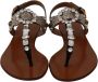 Dolce & Gabbana Sandalen met kristallen versiering Brown Dames - Thumbnail 2