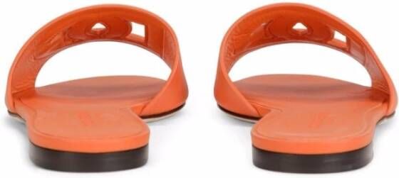 Dolce & Gabbana DG Millennials leren slippers Oranje - Foto 13