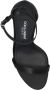 Dolce & Gabbana Elegante Zijden Satijnen Metalen Hak Sandalen Black Dames - Thumbnail 2