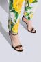 Dolce & Gabbana Elegante Zijden Satijnen Metalen Hak Sandalen Black Dames - Thumbnail 2