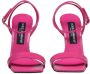 Dolce & Gabbana Verstelbare Enkelband Croco Sandalen Pink Dames - Thumbnail 8