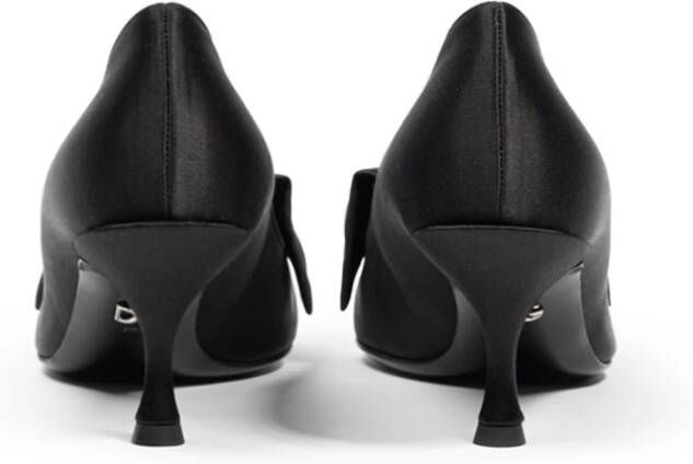 Dolce & Gabbana Satijnen Juweel Décolleté Schoenen Black Dames