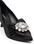 Dolce & Gabbana Satijnen Juweel Décolleté Schoenen Black Dames - Thumbnail 4