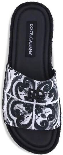 Dolce & Gabbana Schelpenprint Katoenen Sandalen