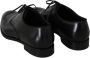 Dolce & Gabbana Zwarte Leren Formele Jurkschoenen Italiaanse Stijl Black Heren - Thumbnail 10