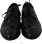 Dolce & Gabbana Zwarte Leren Formele Jurkschoenen Italiaanse Stijl Black Heren - Thumbnail 14
