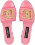 Dolce & Gabbana Instap Sandalen met Ronde Openeus Pink Dames - Thumbnail 4