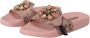 Dolce & Gabbana Roze Kant Kristal Sandalen Slides Pink Dames - Thumbnail 3