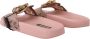 Dolce & Gabbana Roze Kant Kristal Sandalen Slides Pink Dames - Thumbnail 4