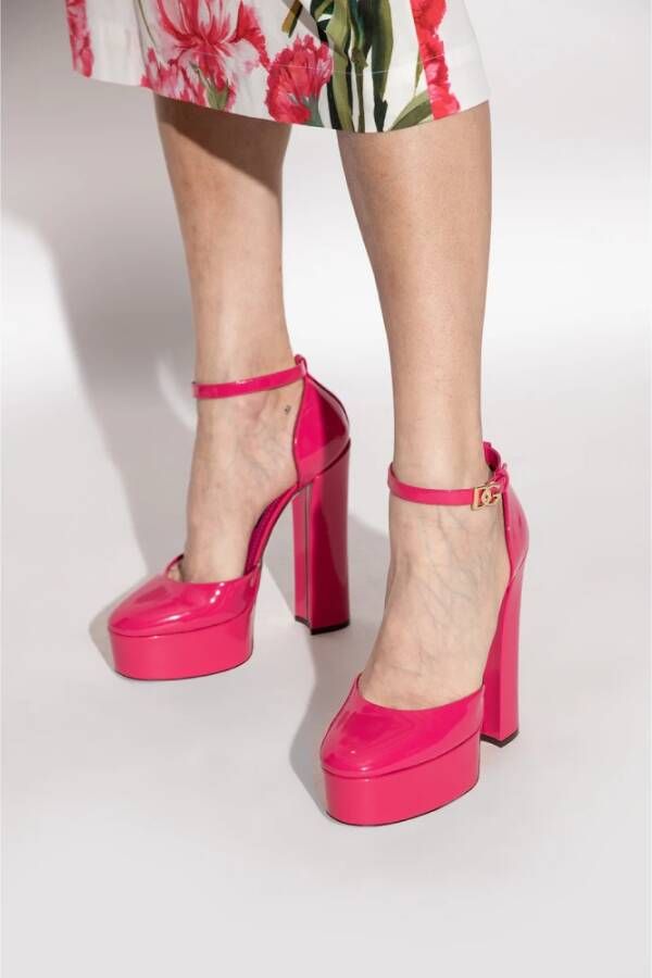 Dolce & Gabbana Sharon platform pumps Roze Dames