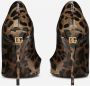 Dolce & Gabbana Animalier Bruine Kalfsleren Pumps met Hak Brown Dames - Thumbnail 9
