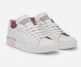 Dolce & Gabbana Portofino Sneaker van kalfsnappaleer White Dames - Thumbnail 8