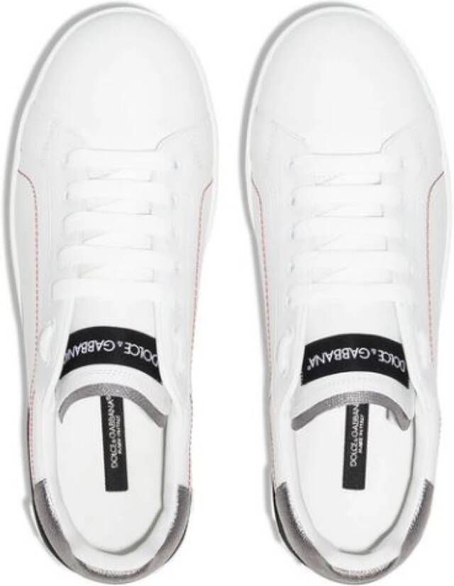 Dolce & Gabbana Portofino leren sneakers Wit - Foto 9