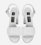 Dolce & Gabbana Hoge hak sandalen met logo borduursel White Dames - Thumbnail 3