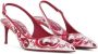 Dolce & Gabbana Slingback met hak in Maiolica Print Multicolor Dames - Thumbnail 9