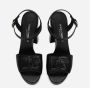 Dolce & Gabbana Plateau Sandalen met Verstelbare Enkelband Black Dames - Thumbnail 4