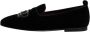 Dolce & Gabbana Skull Detail Velvet Loafers Kristalversieringen - Thumbnail 2
