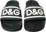 Dolce & Gabbana Flat Sandals Black Dames - Thumbnail 2