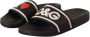 Dolce & Gabbana Zwarte leren I Love DG slides sandalen Black Dames - Thumbnail 9