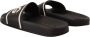 Dolce & Gabbana Zwarte leren I Love DG slides sandalen Black Dames - Thumbnail 10
