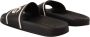 Dolce & Gabbana Zwarte leren I Love DG slides sandalen Black - Thumbnail 3