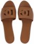 Dolce & Gabbana Calfskin slides with DG Millennials logo Bruin Dames - Thumbnail 5