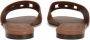 Dolce & Gabbana Calfskin slides with DG Millennials logo Bruin Dames - Thumbnail 6