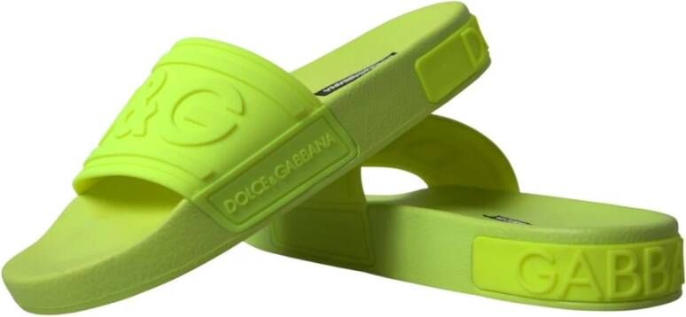 Dolce & Gabbana Sliders Green Dames