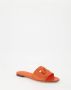 Dolce & Gabbana DG Millennials leren slippers Oranje - Thumbnail 8