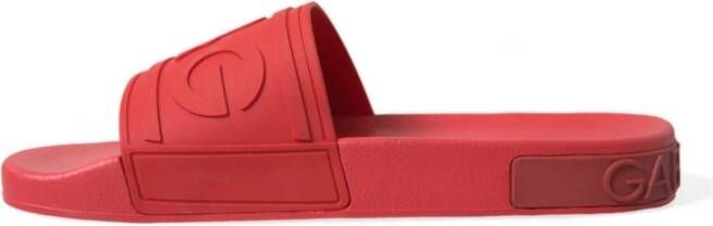 Dolce & Gabbana Sliders Red Heren